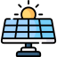 Solar Power Generation Icon